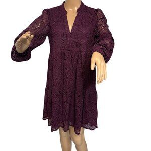 Lilly Pulitzer Winona eyelet dress in Cherry Ganache size S